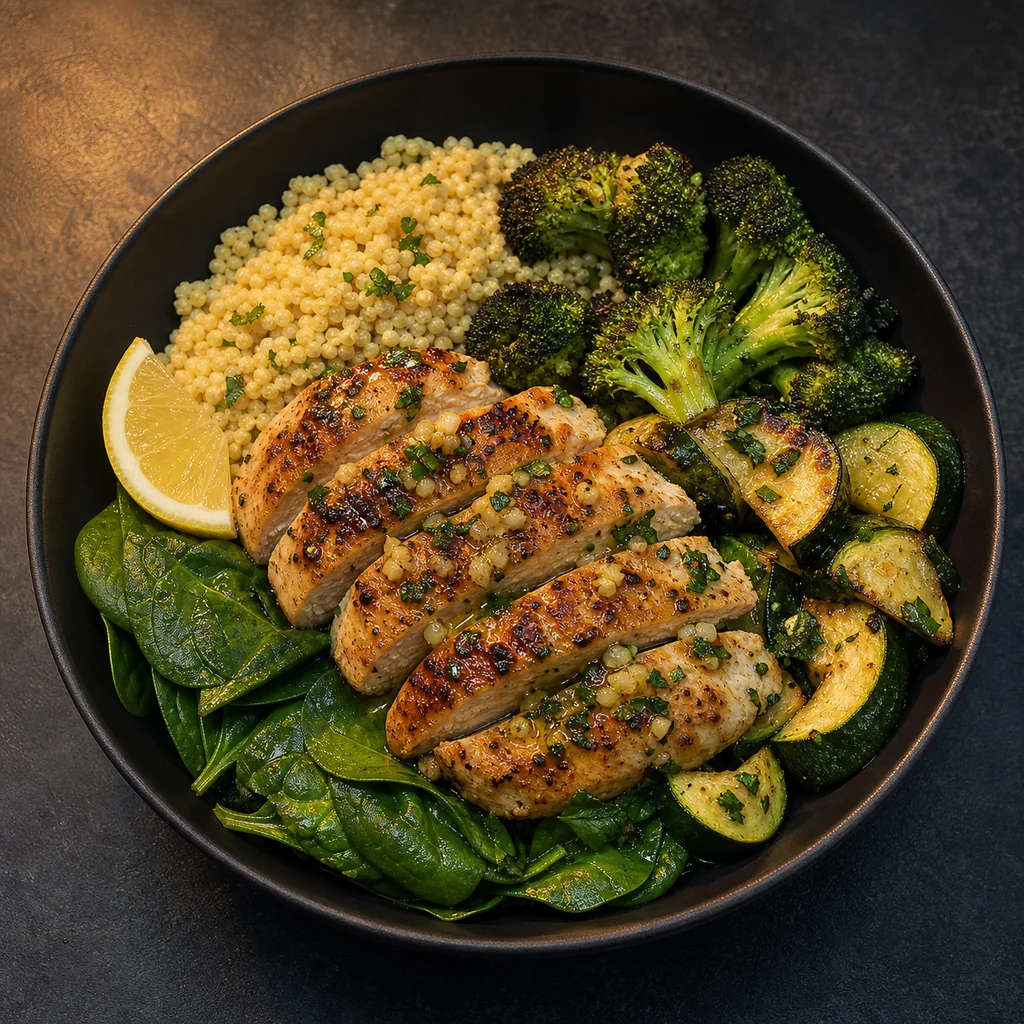 Garlic Butter Chicken Millet Bowl