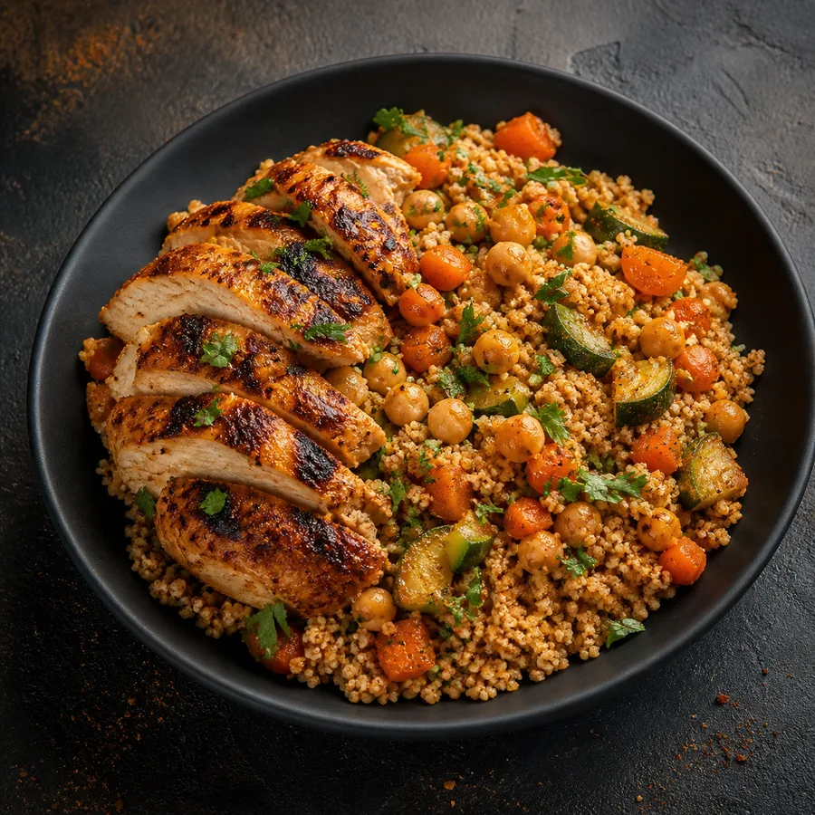 Moroccan Harissa Chicken Couscous