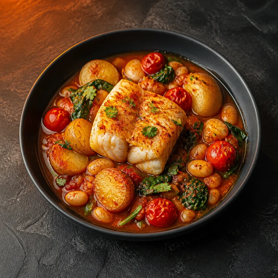Spanish Paprika Cod & Potatoes